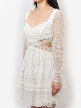 Self-Portrait | Dresses | Self Portrait Cream Boucle Diamante Bow Mini Dress  | Poshmark